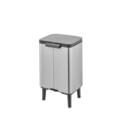 Cos de gunoi, Brabantia, Bo Small, 7 L, 20.7x24.2x40 cm, otel, argintiu