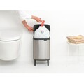Cos de gunoi, Brabantia, Bo Small, 7 L, 20.7x24.2x40 cm, otel, argintiu