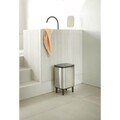 Cos de gunoi, Brabantia, Bo Small, 7 L, 20.7x24.2x40 cm, otel, argintiu