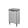 Cos de gunoi, Brabantia, Bo Small, 12 L, 23x29.5x45.5 cm, otel, argintiu