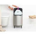 Cos de gunoi, Brabantia, Bo Small, 12 L, 23x29.5x45.5 cm, otel, argintiu