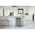 Cos de gunoi cu soft touch, Brabantia, Bo Touch Matt Fingerprint Proof, 60 L, 31.2x54.5x81.5 cm, otel, argintiu