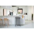 Cos de gunoi cu soft touch, Brabantia, Bo Touch Matt Fingerprint Proof, 2x30 L, 31.2x54.5x81.5 cm, otel, argintiu