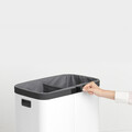 Sac de rezerva pentru cosul de rufe Bo 2x 45 L, Brabantia, Grey, 85x82x3.8 cm, textile, gri