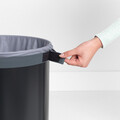 Rezerva sac pentru cos de rufe, Brabantia, Grey, 55 L, 80x56x3.8 cm, textile, gri