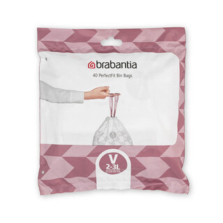 Alb, Set 40 saci, marimea V, 3 L