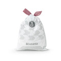 Set 40 saci de gunoi, Brabantia, NewIcon PerfectFit, marimea V, 3 L, nailon, alb