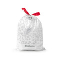 Set 40 saci de gunoi, Brabantia, NewIcon PerfectFit, marimea Y, 20 L, nailon, alb
