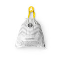 Set 40 saci de gunoi, Brabantia, PerfectFit, marimea A, 3 L, nailon, alb