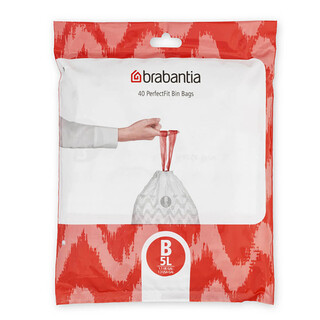 Alb, Set 40 saci, marimea B, 5 L
