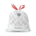 Set 40 saci de gunoi, Brabantia, PerfectFit, marimea B, 5 L, nailon, alb