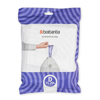 Alb, Set 40 saci, marimea D, 15-20 L