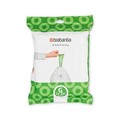 Set 40 saci de gunoi, Brabantia, PerfectFit, marimea G, 23-30 L, nailon, alb