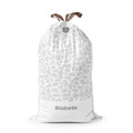 Set 20 saci de gunoi, Brabantia, PerfectFit, marimea L, 45 L, nailon, alb