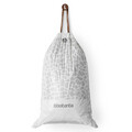 Set 20 saci de gunoi, Brabantia, PerfectFit, marimea L, 45 L, nailon, alb