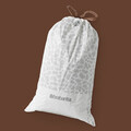 Set 20 saci de gunoi, Brabantia, PerfectFit, marimea L, 45 L, nailon, alb