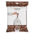 Set 40 saci de gunoi, Brabantia, PerfectFit, marimea L, 45 L, nailon, alb