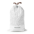 Set 40 saci de gunoi, Brabantia, PerfectFit, marimea L, 45 L, nailon, alb