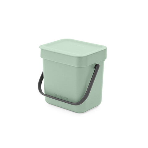 Cos de gunoi, Brabantia, Sort&Go, 3 L, 13.9x18.8x18.1 cm, polipropilena, verde jad