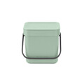 Cos de gunoi, Brabantia, Sort&Go, 3 L, 13.9x18.8x18.1 cm, polipropilena, verde jad