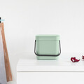 Cos de gunoi, Brabantia, Sort&Go, 3 L, 13.9x18.8x18.1 cm, polipropilena, verde jad