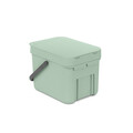 Cos de gunoi, Brabantia, Sort&Go, 6 L, 24.5x20x18.1 cm, polipropilena, verde jad