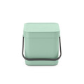 Cos de gunoi, Brabantia, Sort&Go, 6 L, 24.5x20x18.1 cm, polipropilena, verde jad