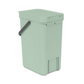 Cos de gunoi, Brabantia, Sort&Go, 12 L, 24.9x20x35.1 cm, polipropilena, verde jad