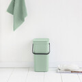 Cos de gunoi, Brabantia, Sort&Go, 12 L, 24.9x20x35.1 cm, polipropilena, verde jad