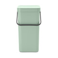 Cos de gunoi, Brabantia, Sort&Go, 16 L, 27.9x22x40.1 cm, polipropilena, verde jad