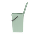 Cos de gunoi, Brabantia, Sort&Go, 16 L, 27.9x22x40.1 cm, polipropilena, verde jad