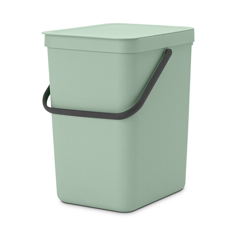Cos de gunoi, Brabantia, Sort&Go, 25 L, 34.5x26.8x40.1 cm, polipropilena, verde jad