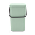 Cos de gunoi, Brabantia, Sort&Go, 25 L, 34.5x26.8x40.1 cm, polipropilena, verde jad