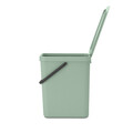 Cos de gunoi, Brabantia, Sort&Go, 25 L, 34.5x26.8x40.1 cm, polipropilena, verde jad