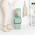 Cos de gunoi, Brabantia, Sort&Go, 25 L, 34.5x26.8x40.1 cm, polipropilena, verde jad