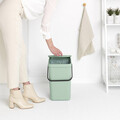 Cos de gunoi, Brabantia, Sort&Go, 25 L, 34.5x26.8x40.1 cm, polipropilena, verde jad