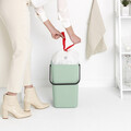 Cos de gunoi, Brabantia, Sort&Go, 25 L, 34.5x26.8x40.1 cm, polipropilena, verde jad
