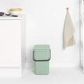 Cos de gunoi, Brabantia, Sort&Go, 25 L, 34.5x26.8x40.1 cm, polipropilena, verde jad