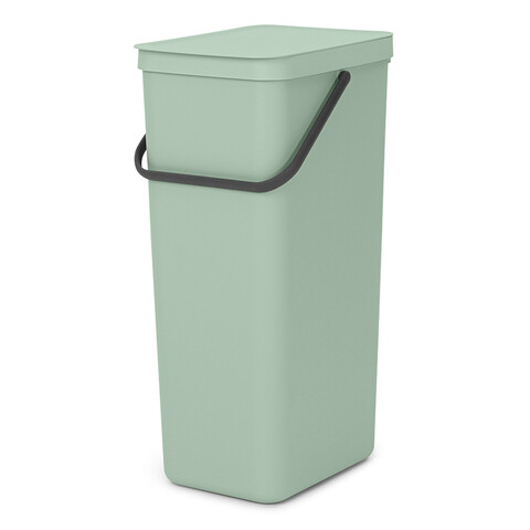 Cos de gunoi, Brabantia, Sort&Go, 40 L, 34.5x26.8x62 cm, polipropilena, verde jad