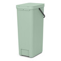 Cos de gunoi, Brabantia, Sort&Go, 40 L, 34.5x26.8x62 cm, polipropilena, verde jad