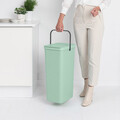 Cos de gunoi, Brabantia, Sort&Go, 40 L, 34.5x26.8x62 cm, polipropilena, verde jad
