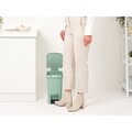 Cos de gunoi cu pedala, Brabantia, StepUp, 10 L, 26.5x20.3x38.1 cm, polipropilena, verde jad