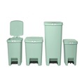 Cos de gunoi cu pedala, Brabantia, StepUp, 25 L, 35.2x28x40.9 cm, polipropilena, verde jad