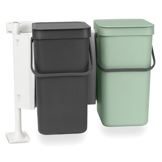 Gri inchis;Verde, 2x12 L