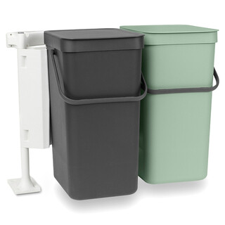 Gri inchis;Verde, 2x16 L