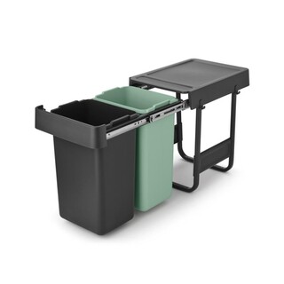 Gri inchis;Verde, 2x15 L