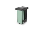 Cos de gunoi incorporat, Brabantia, Sort&Go, 2x30 L, 48.1x30.4x63.7 cm, polipropilena, gri inchis/verde jad