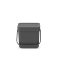 Cos de gunoi, Brabantia, Sort&Go, 3 L, 13.9x18.8x18.1 cm, polipropilena, gri