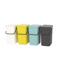 Cos de gunoi, Brabantia, Sort&Go, 12 L, 24.9x20x35.1 cm, polipropilena, gri