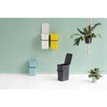 Cos de gunoi, Brabantia, Sort&Go, 12 L, 24.9x20x35.1 cm, polipropilena, gri